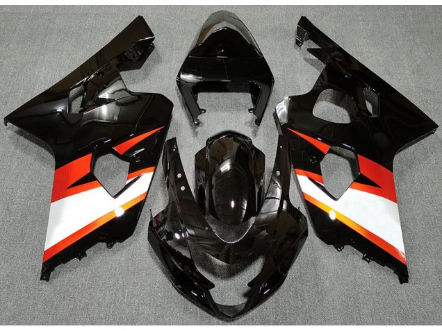 Gloss Black & Orange 04-05 GSXR 600-750 Motorcycle Fairing Gloss Black & Orange 04-05 GSXR 600-750 Motorcycle Fairing