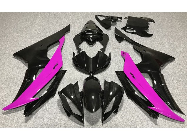 Gloss Black & Pink 08-16 R6 Motorcycle Fairing