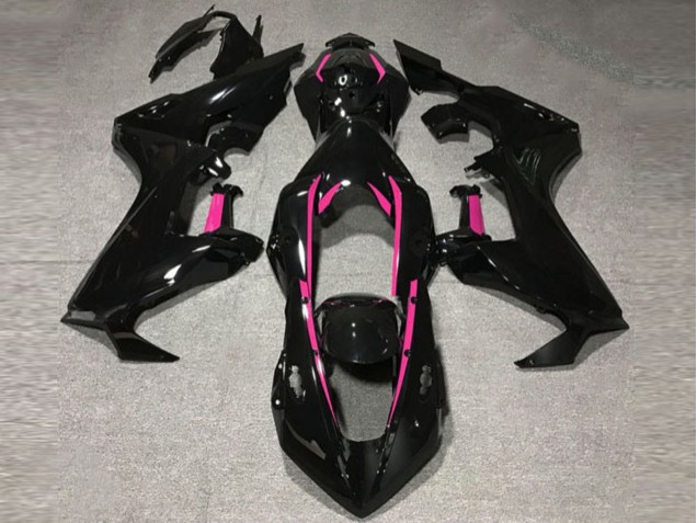 Gloss Black & Pink Lining 17-23 CBR1000RR Motorcycle Fairing Gloss Black & Pink Lining 17-23 CBR1000RR Motorcycle Fairing