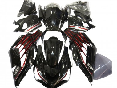 Gloss Black & Red 12-21 ZX14R Motorcycle Fairing
