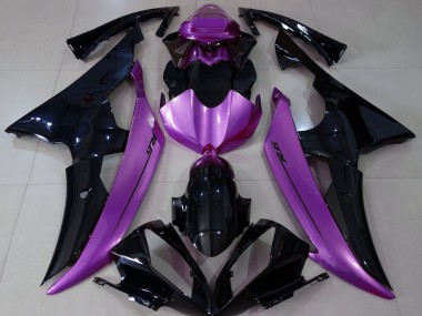 Gloss Black & Rose Purple 08-16 R6 Motorcycle Fairing