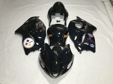 Gloss Black Team Logo 97-07 GSXR 1300 Hayabusa Motorcycle Fairing