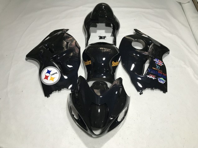 Gloss Black Team Logo 97-07 GSXR 1300 Hayabusa Motorcycle Fairing Gloss Black Team Logo 97-07 GSXR 1300 Hayabusa Motorcycle Fairing