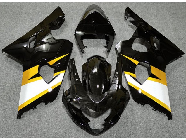 Gloss Black & Yellow 04-05 GSXR 600-750 Motorcycle Fairing Gloss Black & Yellow 04-05 GSXR 600-750 Motorcycle Fairing