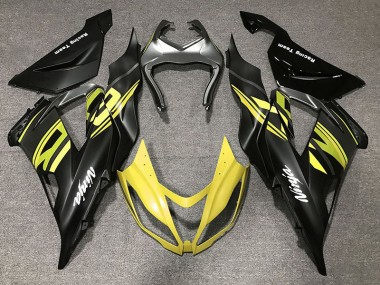 Gloss Black & Yellow 13-18 ZX6R Motorcycle Fairing