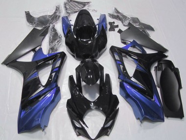 Gloss Black and Blue 07-08 GSXR 1000 Motorcycle Fairing