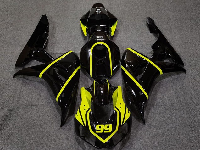 Gloss Black and Bright Yellow 06-07 CBR1000RR Motorcycle Fairing Gloss Black and Bright Yellow 06-07 CBR1000RR Motorcycle Fairing