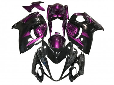 Gloss Black and Deep Purple 08-20 GSXR 1300 Hayabusa Motorcycle Fairing