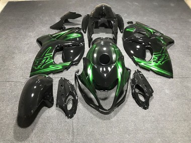 Gloss Black and Green 08-20 GSXR 1300 Hayabusa Motorcycle Fairing
