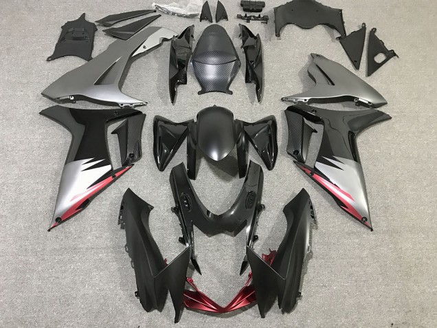 Gloss Black and Matte Grey 11-24 GSXR 600-750 Motorcycle Fairing Gloss Black and Matte Grey 11-24 GSXR 600-750 Motorcycle Fairing