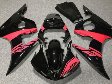 Gloss Black and Red 03-04 R6 Motorcycle Fairing