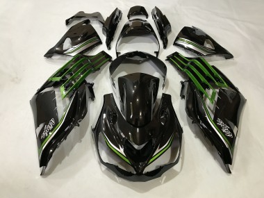 Gloss Black and Slime Green 12-21 ZX14R Motorcycle Fairing