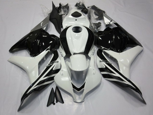 Gloss Black and White 09-12 CBR600RR Motorcycle Fairing Gloss Black and White 09-12 CBR600RR Motorcycle Fairing