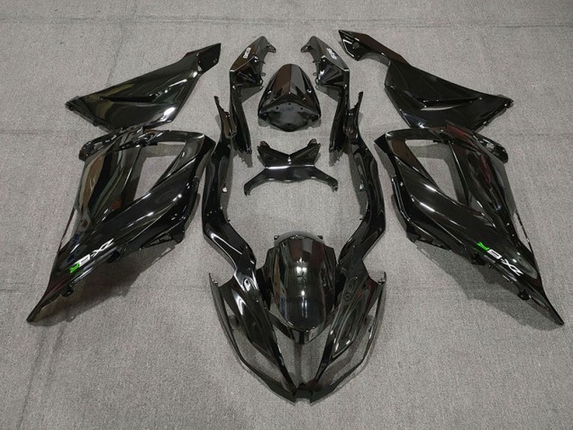 Gloss Black with Decals 13-18 ZX6R Motorcycle Fairing