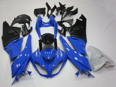 Gloss Blue & Black 09-12 ZX6R Motorcycle Fairing