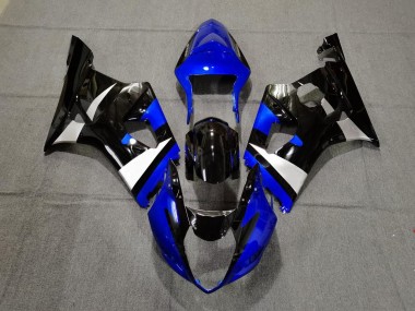 Gloss Blue Black and Silver 03-04 GSXR 1000 Motorcycle Fairing