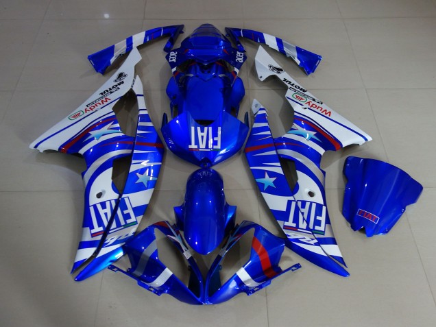 Gloss Blue Fiat 08-16 R6 Motorcycle Fairing Gloss Blue Fiat 08-16 R6 Motorcycle Fairing