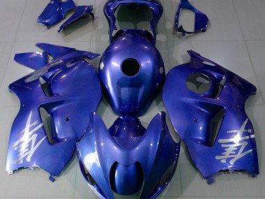 Gloss Blue & Silver Logo 97-07 GSXR 1300 Hayabusa Motorcycle Fairing