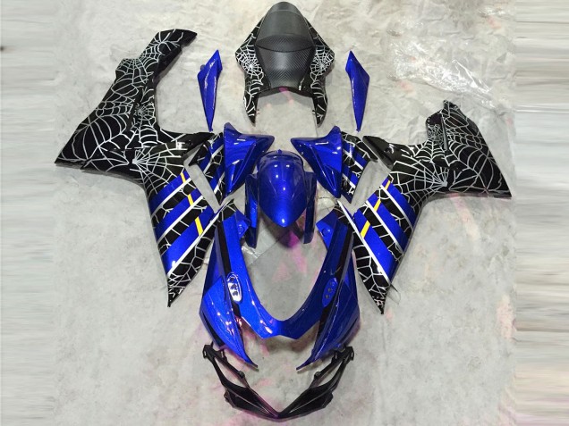 Gloss Blue Spider 11-24 GSXR 600-750 Motorcycle Fairing Gloss Blue Spider 11-24 GSXR 600-750 Motorcycle Fairing