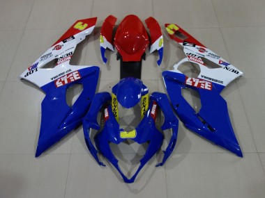 Gloss Blue / White / Red 05-06 GSXR 1000 Motorcycle Fairing