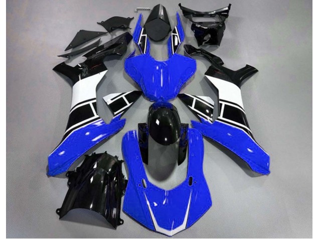Gloss Blue White and Black 15-19 R1 Motorcycle Fairing
