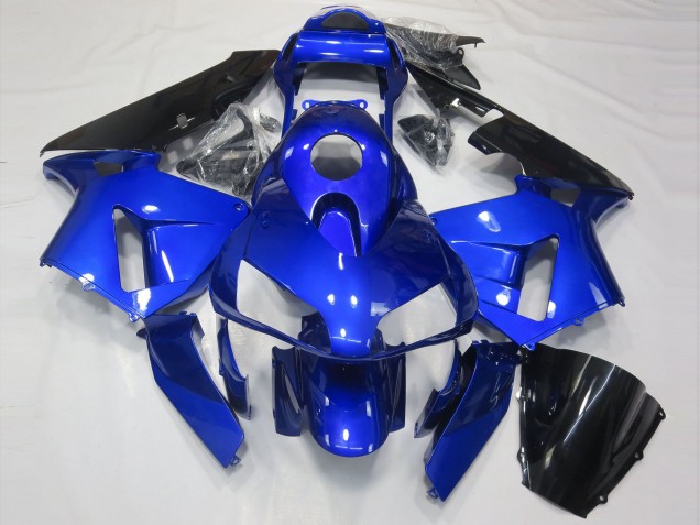 Gloss Blue and Black 03-04 CBR600RR Motorcycle Fairing
