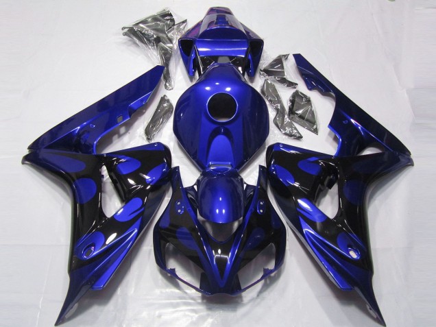 Gloss Blue and Black 06-07 CBR1000RR Motorcycle Fairing Gloss Blue and Black 06-07 CBR1000RR Motorcycle Fairing