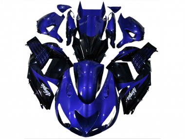 Gloss Blue and Black 06-11 ZX14R Motorcycle Fairing
