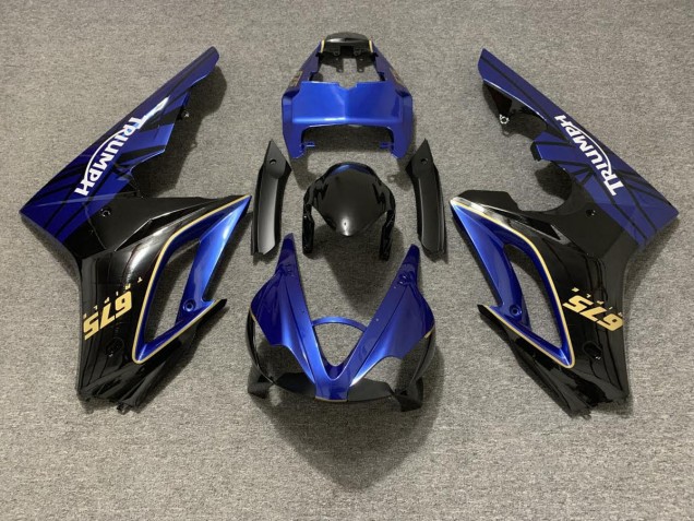 Gloss Blue and Black 09-12 Daytona 675 Motorcycle Fairing Gloss Blue and Black 09-12 Daytona 675 Motorcycle Fairing