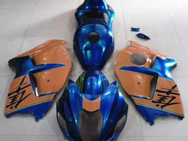 Gloss Blue and Desert Tan 97-07 GSXR 1300 Hayabusa Motorcycle Fairing