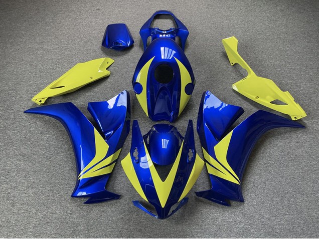 Gloss Blue and High Vis Yellow 12-16 CBR1000RR Motorcycle Fairing