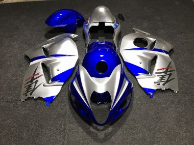 Gloss Blue and Silver 97-07 GSXR 1300 Hayabusa Motorcycle Fairing