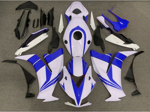Gloss Blue and White 12-16 CBR1000RR Motorcycle Fairing Gloss Blue and White 12-16 CBR1000RR Motorcycle Fairing