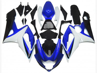 Gloss Blue and White 05-06 GSXR 1000 Motorcycle Fairing