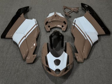 Gloss Brown & White 03-04 Ducati 749 999 Motorcycle Fairing