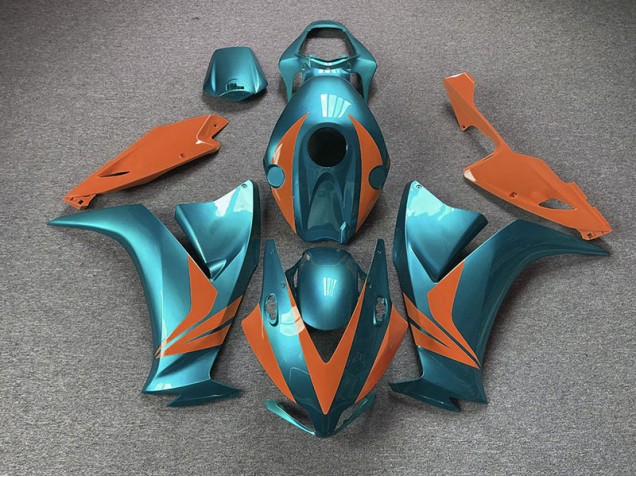 Gloss Cyan and Orange 12-16 CBR1000RR Motorcycle Fairing