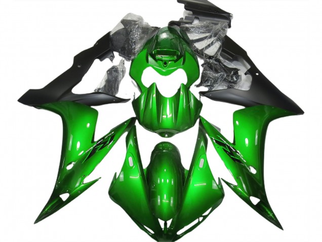 Gloss Green & Black 04-06 R1 Motorcycle Fairing Gloss Green & Black 04-06 R1 Motorcycle Fairing
