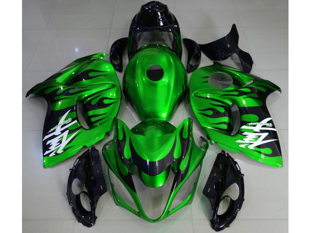 Gloss Green & Black 08-20 GSXR 1300 Hayabusa Motorcycle Fairing