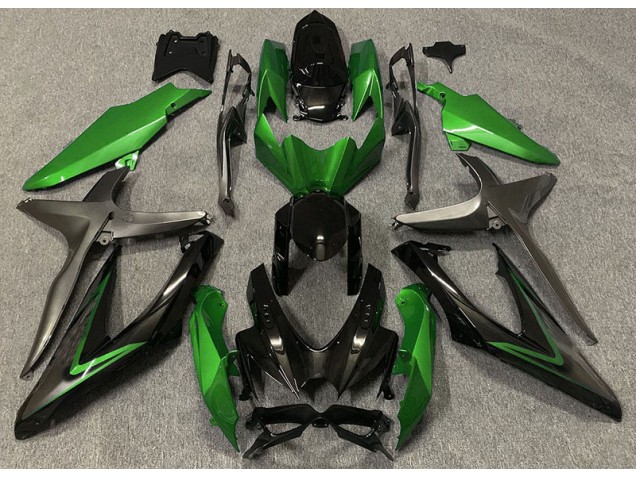 Gloss Green & Green R 08-10 GSXR 600-750 Motorcycle Fairing