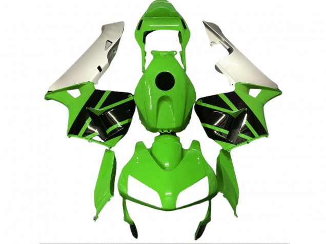 Gloss Green & Matte Silver 03-04 CBR600RR Motorcycle Fairing