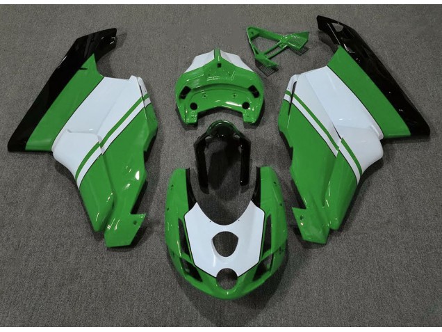 Gloss Green & White 03-04 Ducati 749 999 Motorcycle Fairing Gloss Green & White 03-04 Ducati 749 999 Motorcycle Fairing