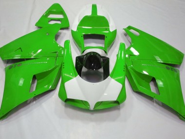 Gloss Green & White 93-05 Ducati 996 748 916 998 Motorcycle Fairing