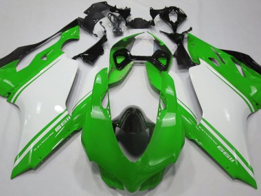 Gloss Green White and Black 11-14 Ducati 1199 Motorcycle Fairing