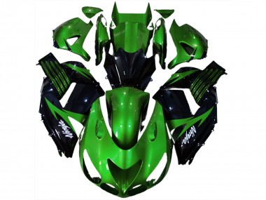 Gloss Green and Black 06-11 ZX14R Motorcycle Fairing