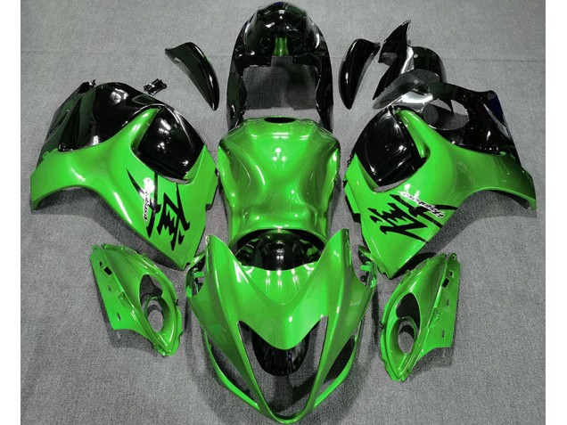 Gloss Green and Black 08-20 GSXR 1300 Hayabusa Motorcycle Fairing Gloss Green and Black 08-20 GSXR 1300 Hayabusa Motorcycle Fairing