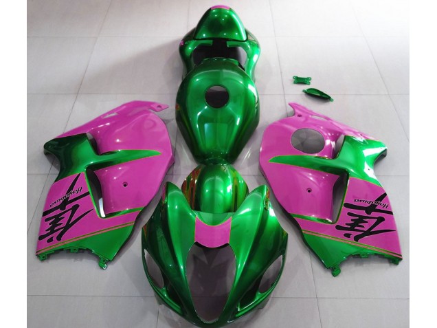 Gloss Green and Pink 97-07 GSXR 1300 Hayabusa Motorcycle Fairing