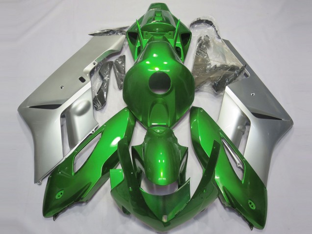 Gloss Green and Silver 04-05 CBR1000RR Motorcycle Fairing Gloss Green and Silver 04-05 CBR1000RR Motorcycle Fairing
