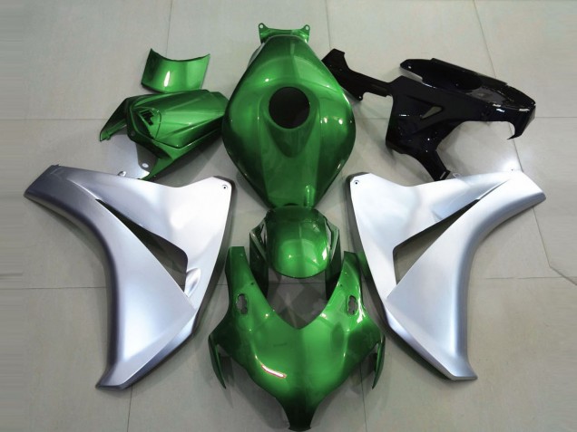 Gloss Green and Silver 08-11 CBR1000RR Motorcycle Fairing Gloss Green and Silver 08-11 CBR1000RR Motorcycle Fairing
