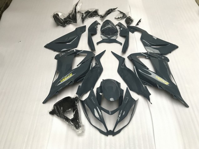 Gloss Grey 13-18 ZX6R Motorcycle Fairing Gloss Grey 13-18 ZX6R Motorcycle Fairing