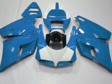 Gloss Light Blue & White 93-05 Ducati 996 748 916 998 Motorcycle Fairing